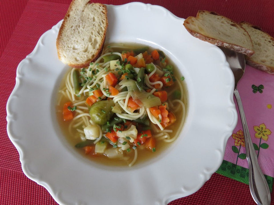 Gemüsesuppe mit Nudeln von mary_p | Chefkoch