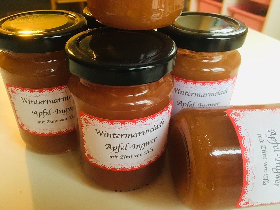 Winterliche Apfel-Ingwer Marmelade von gloryous | Chefkoch