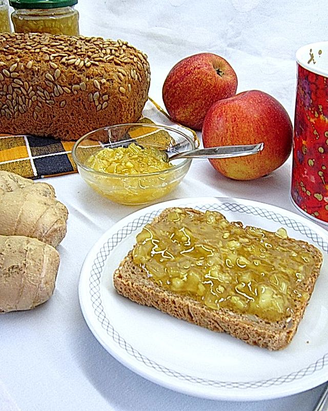 Winterliche Apfel-Ingwer Marmelade