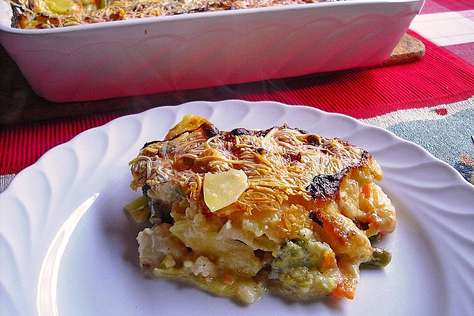 Kartoffel-Gemüse-Gratin