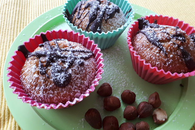 Bananen-Schoko-Nuss-Muffins von sveney| Chefkoch