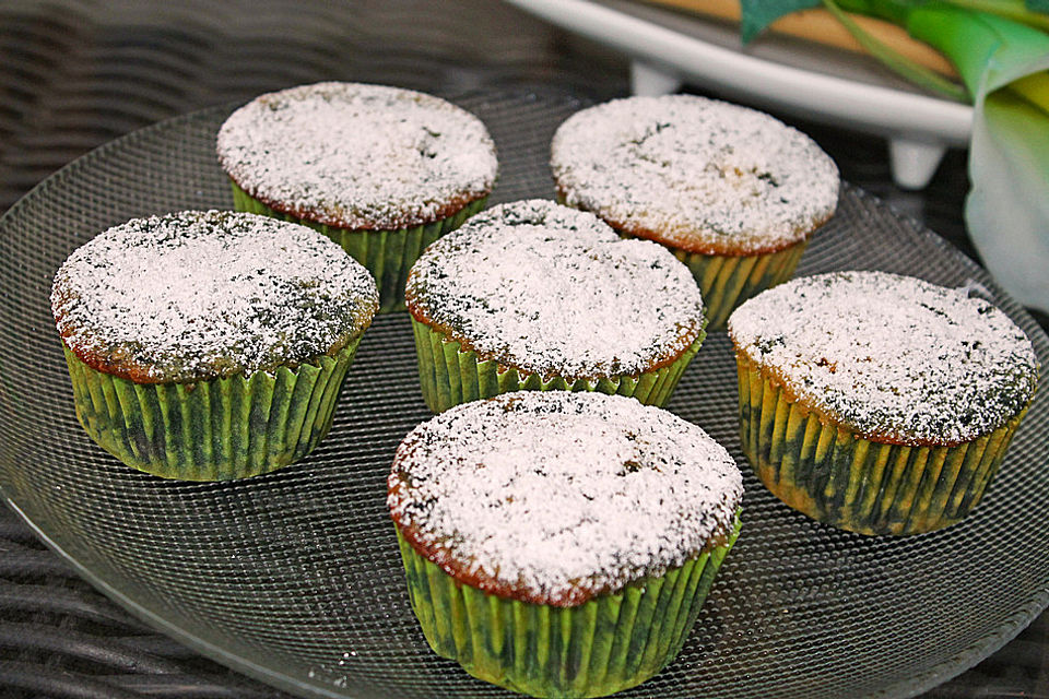 Buttermilchmuffins mit Heidelbeeren