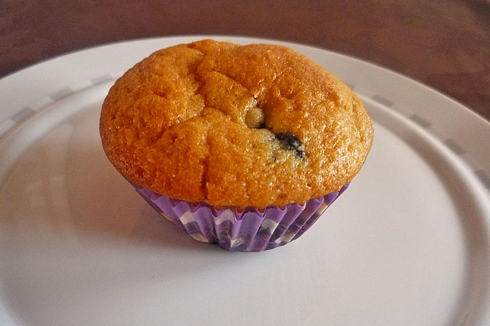 Buttermilchmuffins mit Heidelbeeren