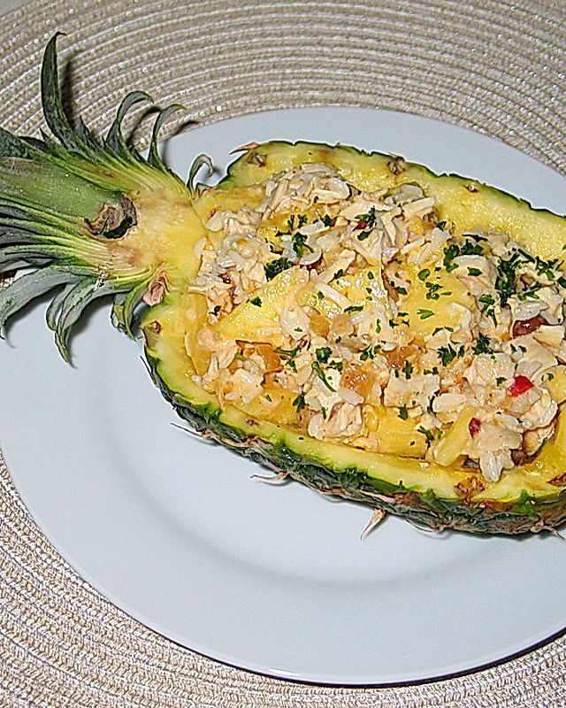 Conga-Ananas-Hühnchen-Salat