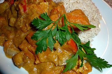 Kürbis-Erdnuss-Curry