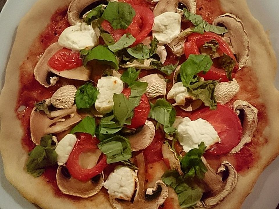 Pizza Knoblauch Champignon Paprika Vegan Von Healing21 Chefkoch