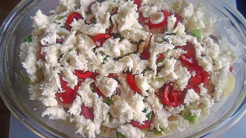 Kartoffel-Champignon-Tomaten-Mozzarella Topf von movostu Kartoffel-Champignon-Tomaten-Mozzarella Topf von movostu