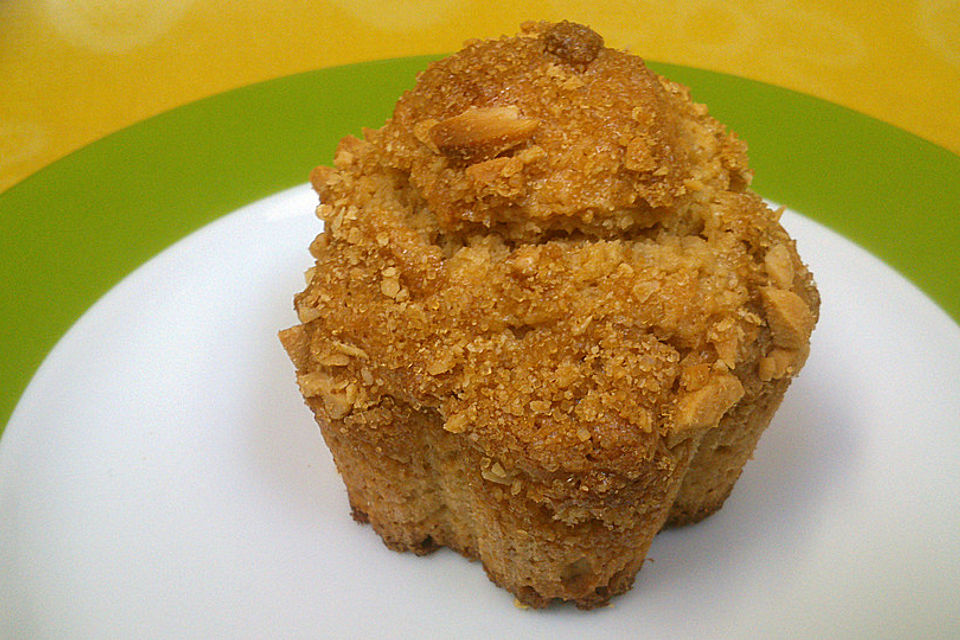 Knusprige Erdnussbutter- Muffins