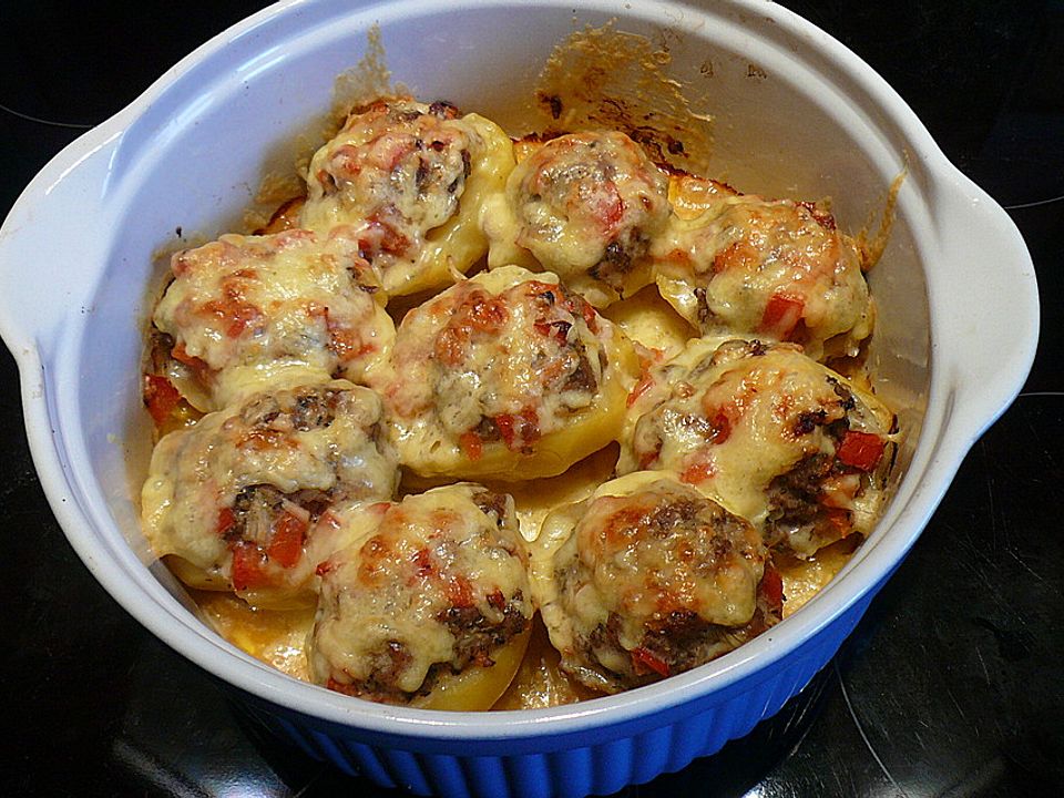 Ofenkartoffeln mit würzigem Mett von binchen59| Chefkoch