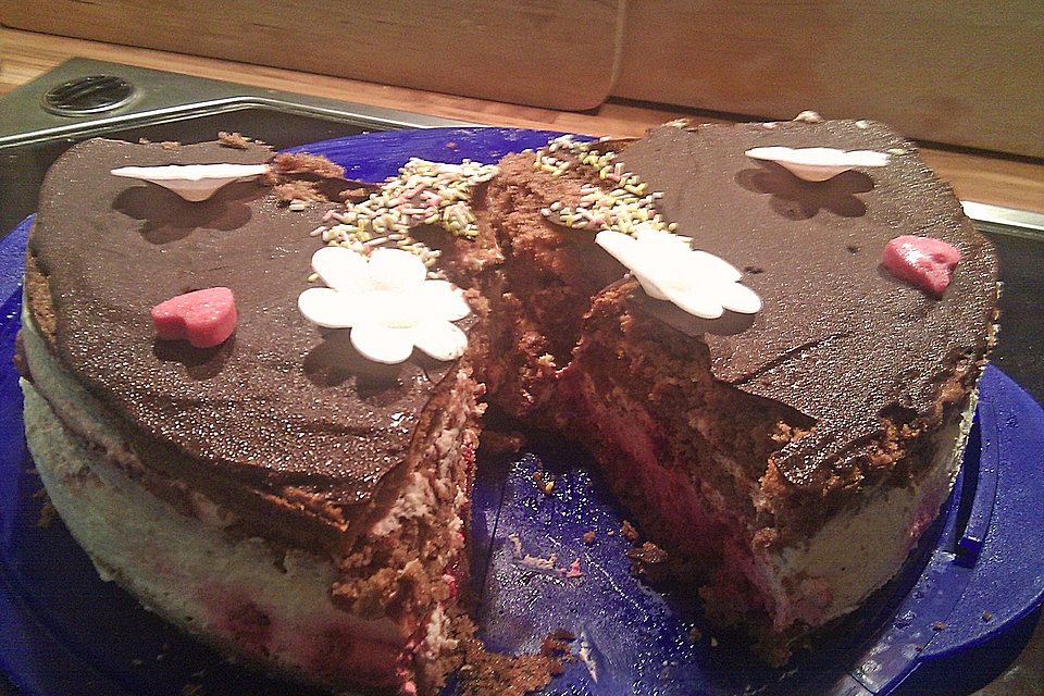 Himbeer-Schokotorte