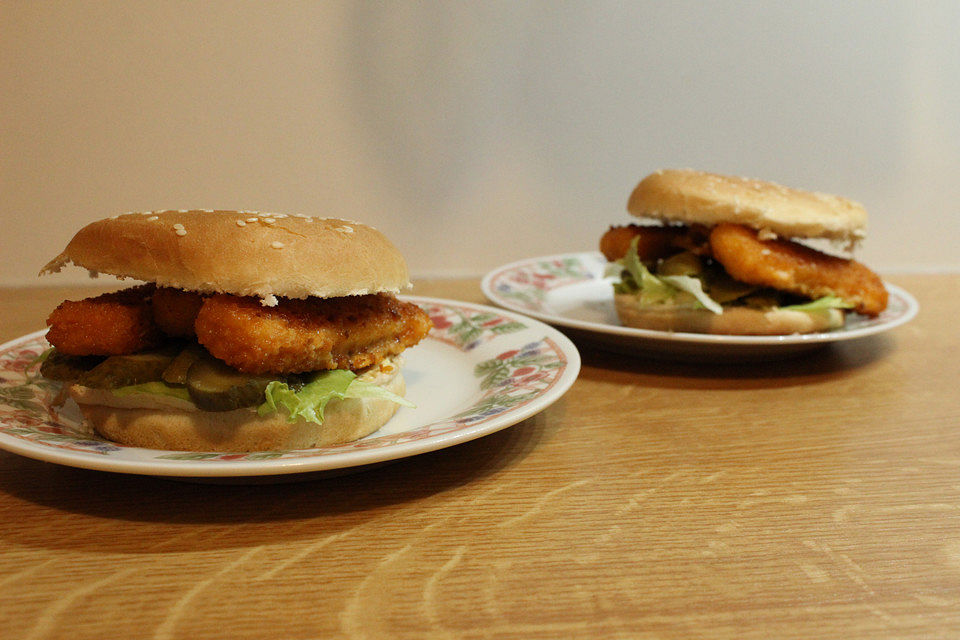 Sandra's Fischstäbchenburger