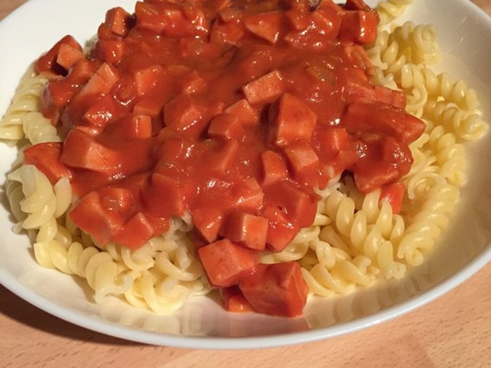 Tomatensosse Mit Schinkenwurst Von Steno19 Chefkoch