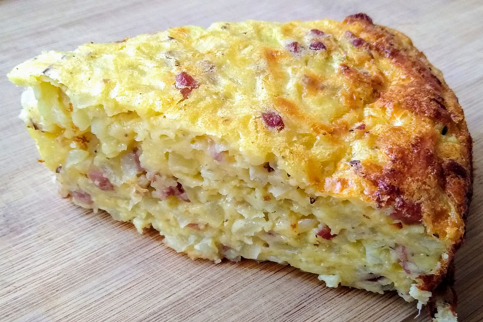 Flotter Zwiebelkuchen ohne Boden