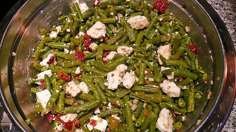 Grüner Bohnensalat mit getrockneten Tomaten von Rike-622 Grüner Bohnensalat mit getrockneten Tomaten von Rike-622