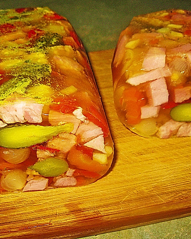 Kochschinken-Mixed Pickles Sülze
