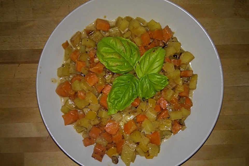 Vegetarische Gemüse-Pfanne