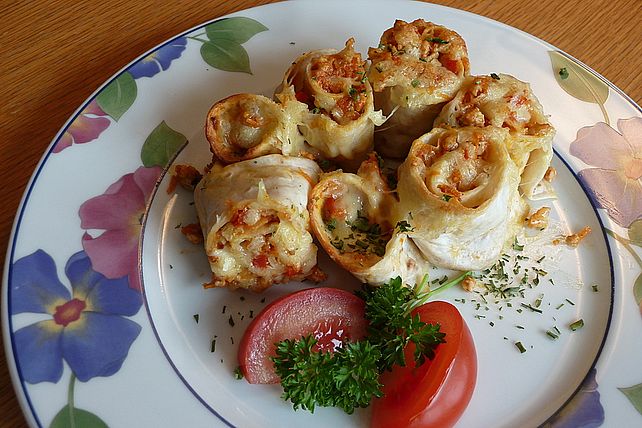 Überbackene Tortilla-Schnecken von schlabbermaus| Chefkoch