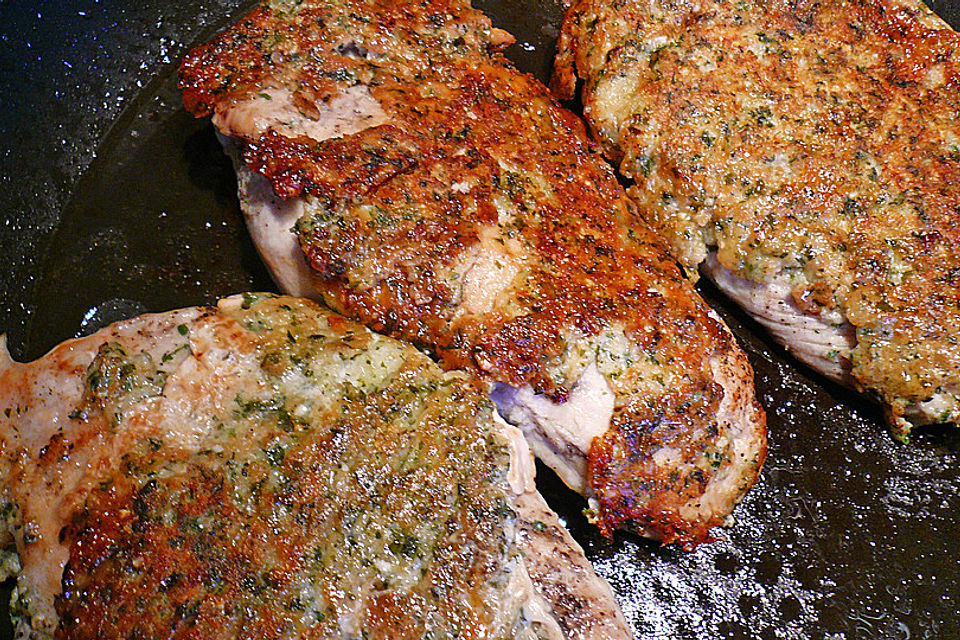 Ofenschnitzel mit  Parmesankruste