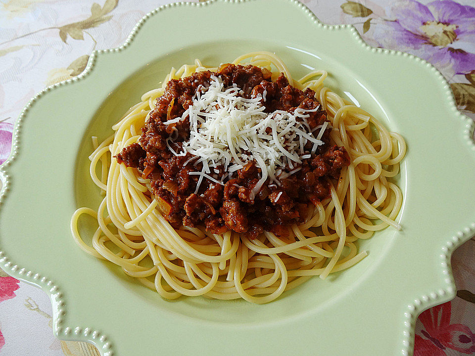 Spaghetti mit Hackfleischsauce von schlabbermaus| Chefkoch
