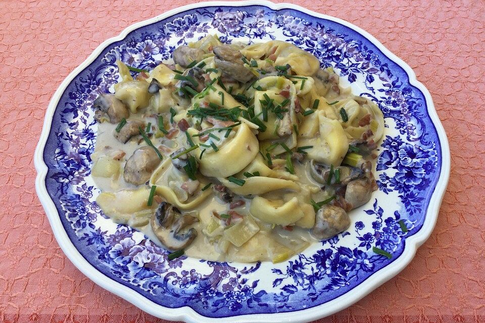 Maultaschen-Jägerpfanne