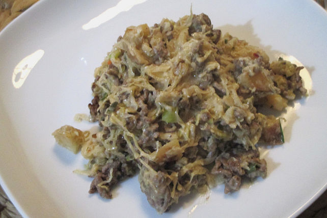 Sauerkraut-Kartoffel-Hackpfanne von movostu| Chefkoch