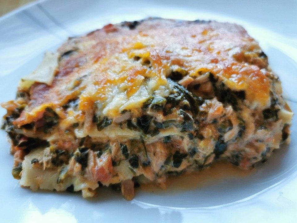 Tomaten-Thunfisch-Spinat-Lasagne von Windprinz3ssin| Chefkoch