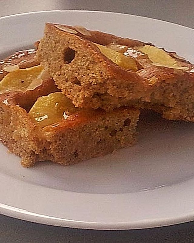 Dinkel-Vollkorn Apfelkuchen mit Honig