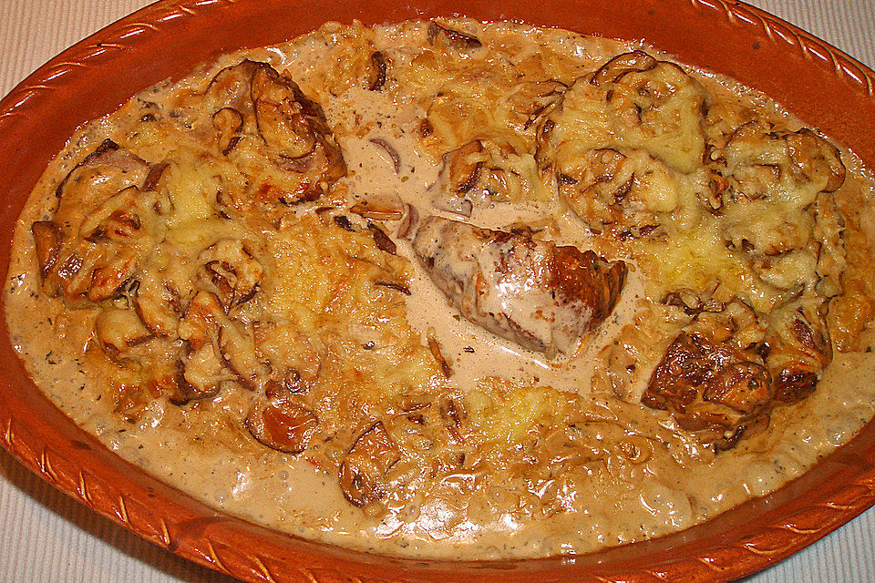 Schweinefilet überbacken