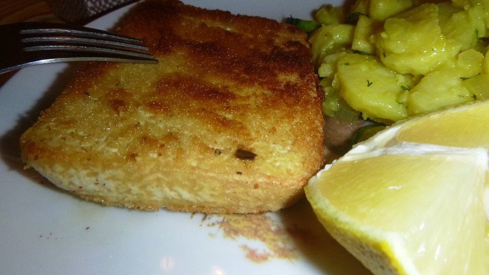 Paniertes Tofuschnitzel Wiener Art von schwene Paniertes Tofuschnitzel Wiener Art von schwene