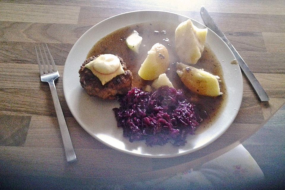 Überbackene Hackfleisch-Schnitzel