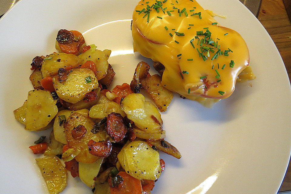 Überbackene Hackfleisch-Schnitzel