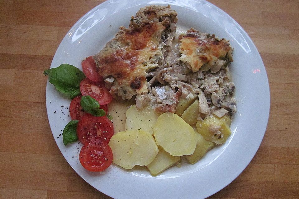 Fischfilet in Buttermilch mit Käsekruste