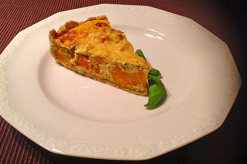 Travelamigos Hokkaido-Quiche mit Porree und Ingwer