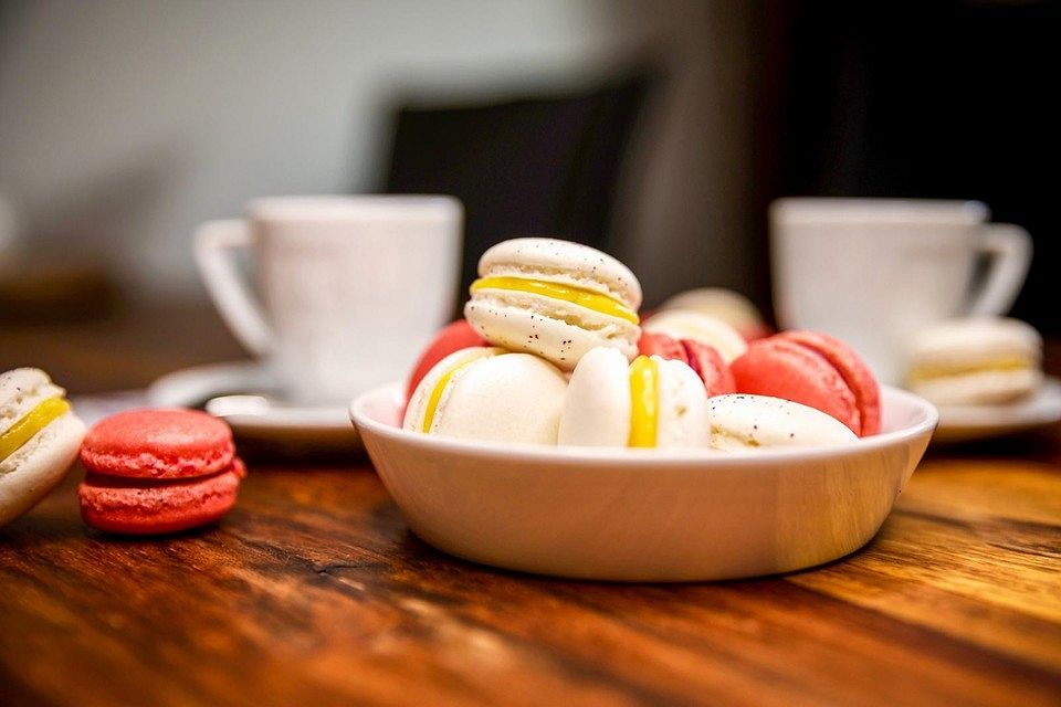 Macarons à la framboise