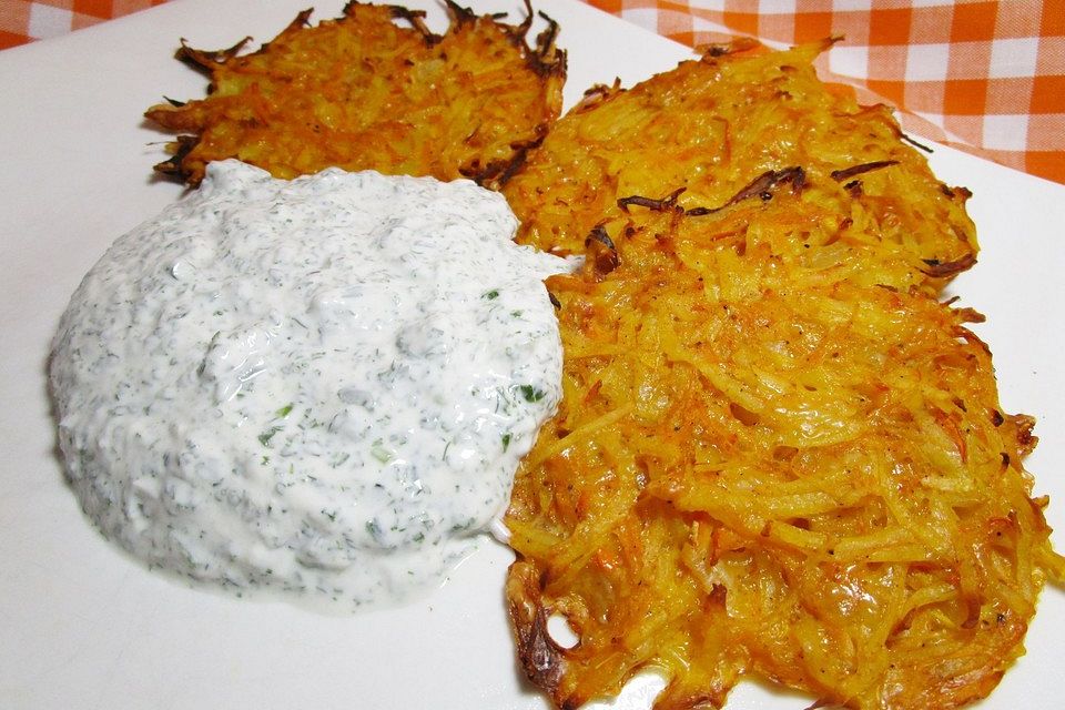 Kürbis-Kartoffel-Reibekuchen