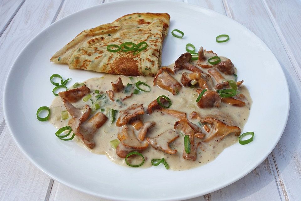 Champignon-Sahnesauce