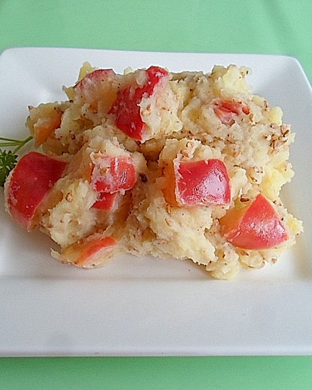 Kartoffel-Apfel-Püree mit Sesam