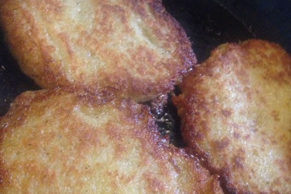 Kartoffelschnitzel oder Kartoffelpuffer