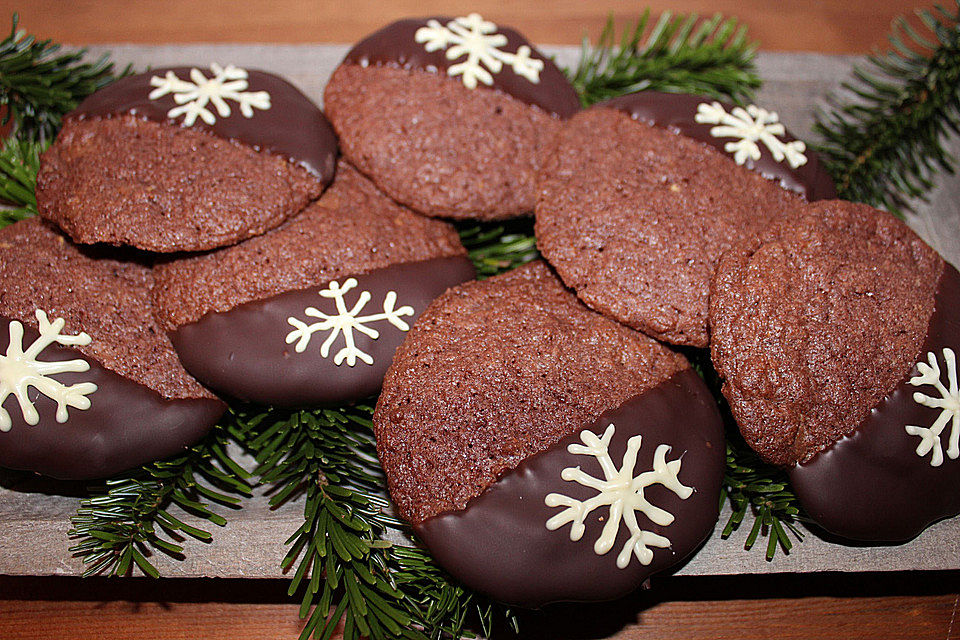 Chai Latte Cookies mit Schokokern