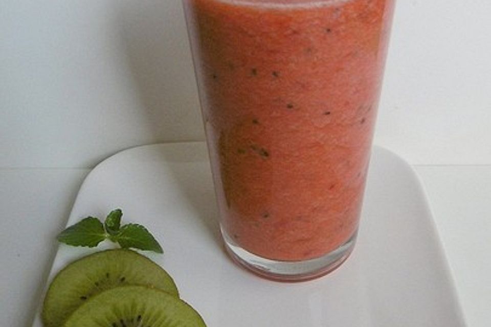 Kiwi-Erdbeer-Honig Shake