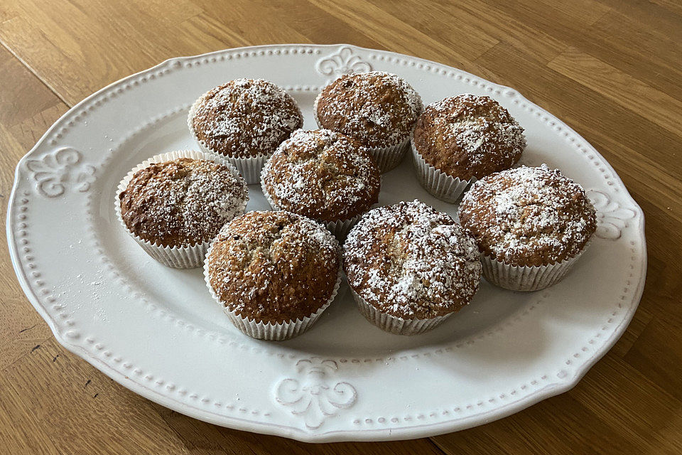 Schnelle Bananen-Nuss-Muffins