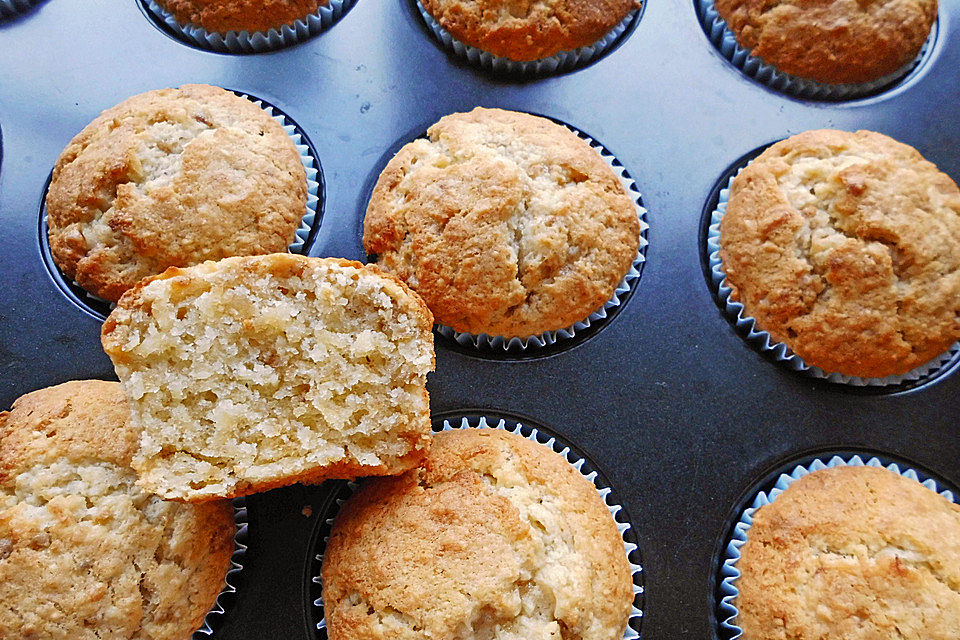 Schnelle Bananen-Nuss-Muffins