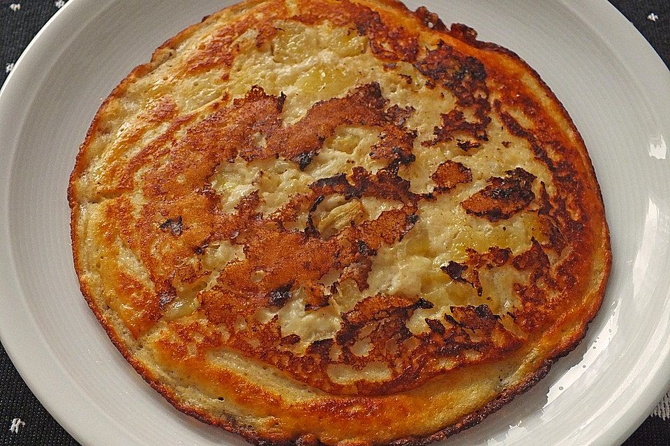 Pfannkuchen mit Quark und Banane