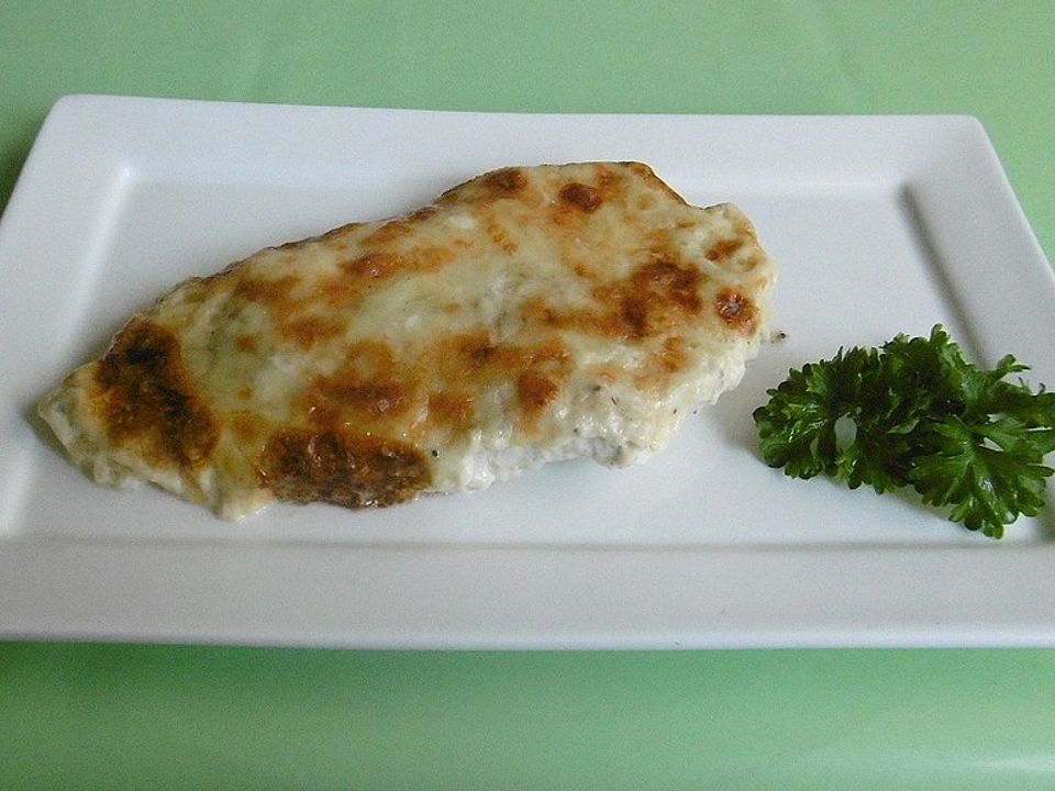 Putenschnitzel mit Käse überbacken von Woody99| Chefkoch