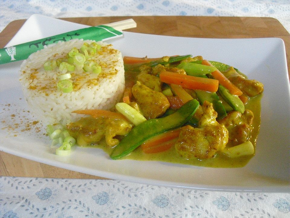 Hähnchenbrust mit Currygemüse von Lammhase| Chefkoch