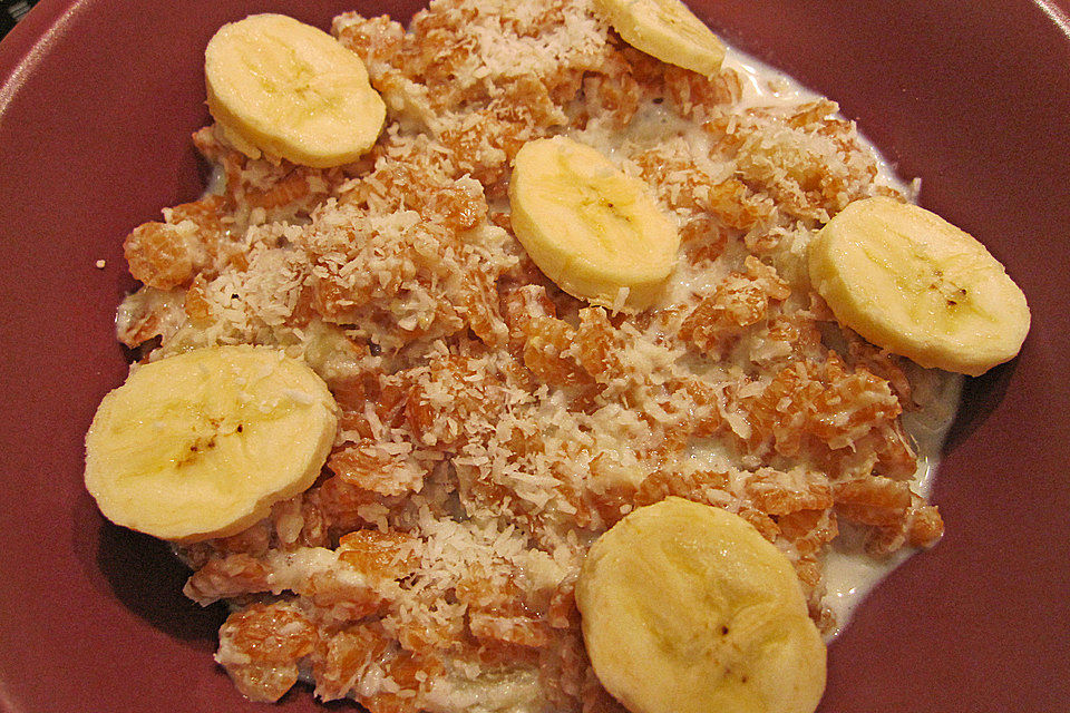 Bananen-Kokos Porridge