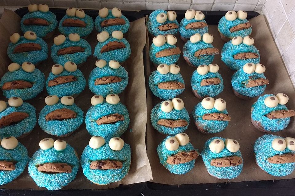 Krümelmonster Cupcakes