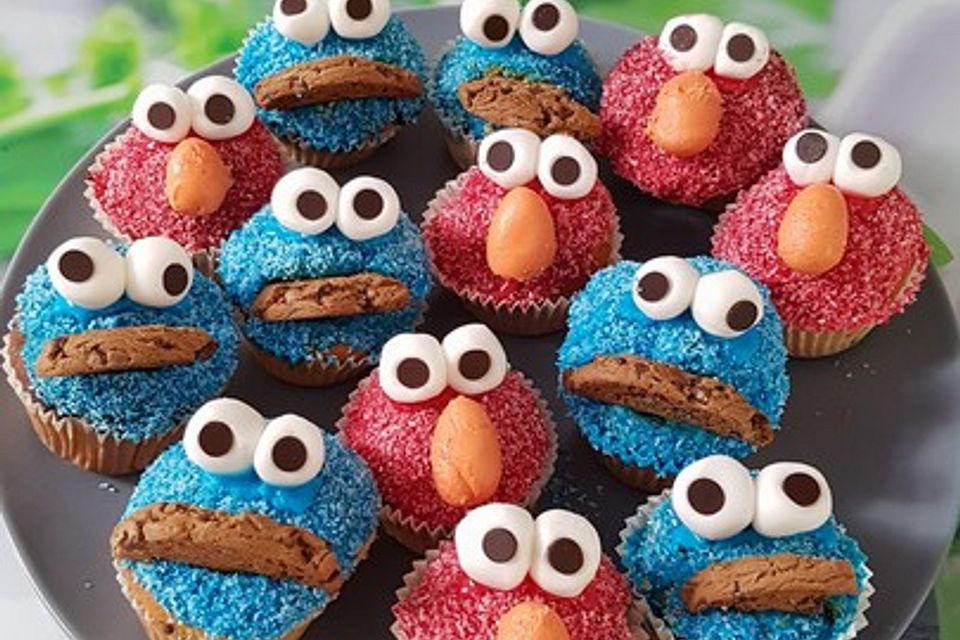 Krümelmonster Cupcakes