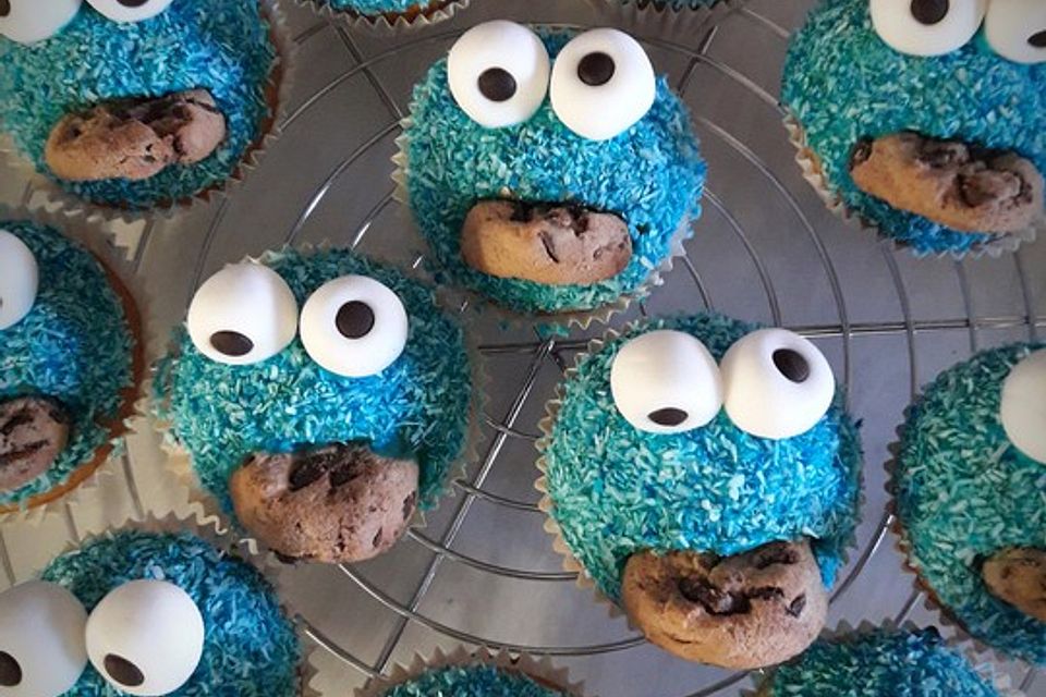 Krümelmonster Cupcakes