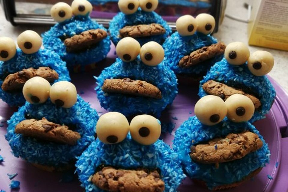 Krümelmonster Cupcakes